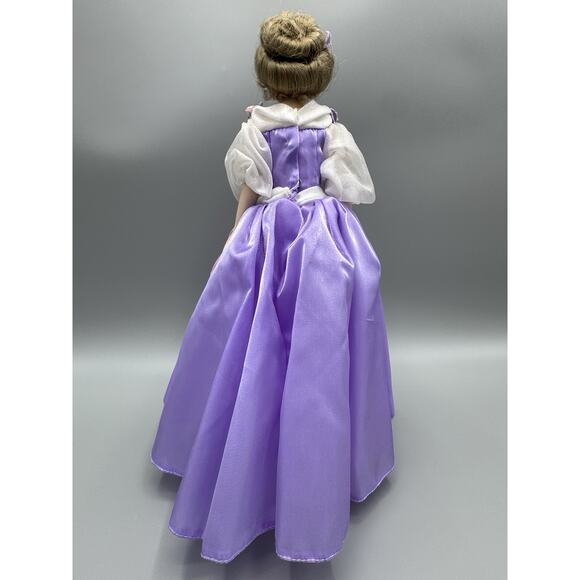 1988 Franklin Heirloom Gemstone Girl Amethyst Porcelain Doll 13” Vintage - Picture 7 of 14